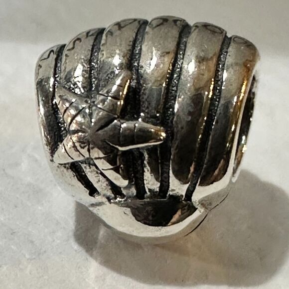 Authentic Pandora Star Fish Sea Shell Beach Ocean Tropical Silver Charm, Retired - Picture 1 of 6